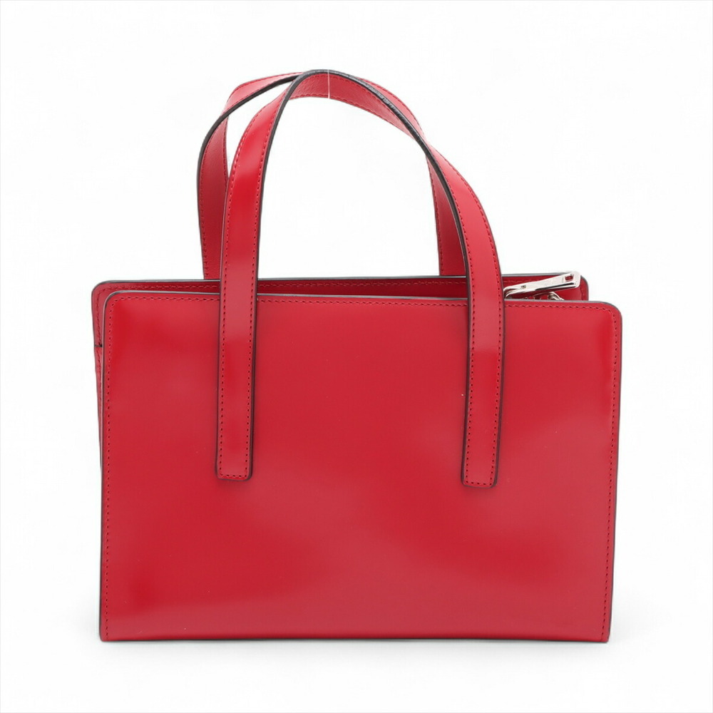 Prada Red Suede Handbag Leather